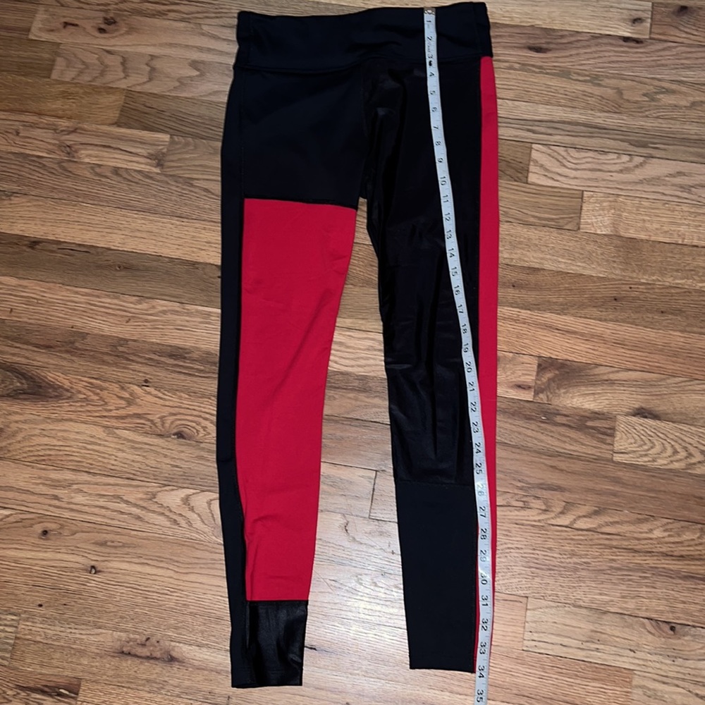 Alala Patchwork Tight - Size Small- Black/Crimson - image 7